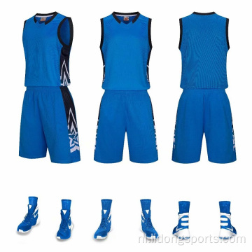 Basketbaluniform set aangepaste basketbalteam jersey